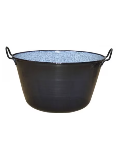 Cazan emailat, 100 litri, negru