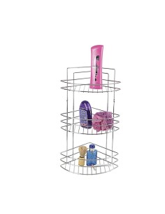 Etajera de colt pentru baie sau bucatarie, 3 rafturi,...