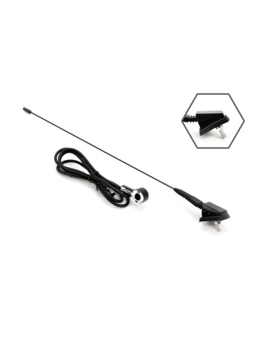 Antena radio auto universala 41cm cu adaptor...