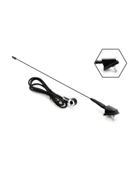 Antena radio auto universala 41cm cu adaptor 5mm ANT01