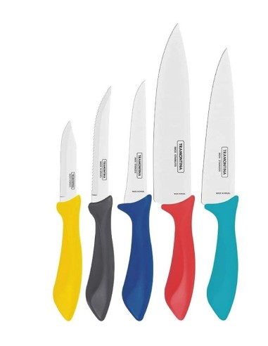 Set de 5 cutite pentru bucatarie, TRAMONTINA...