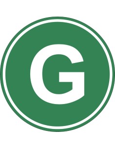 Eticheta, Autocolant Litera G, Autocolant Camion Litera...