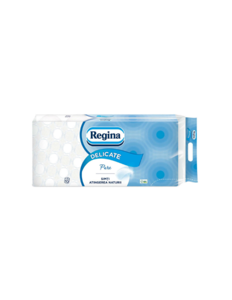 Set 10 role hartie igienica Regina Delicate, hartie igienica 3 straturi, diferite modele
