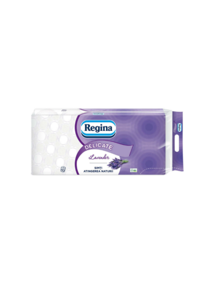 Set 10 role hartie igienica Regina Delicate, hartie igienica 3 straturi, diferite modele
