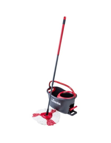 Set curatenie, galeata cu pedala si storcator, cu mop si maner, Vileda Easy Wring Turbo