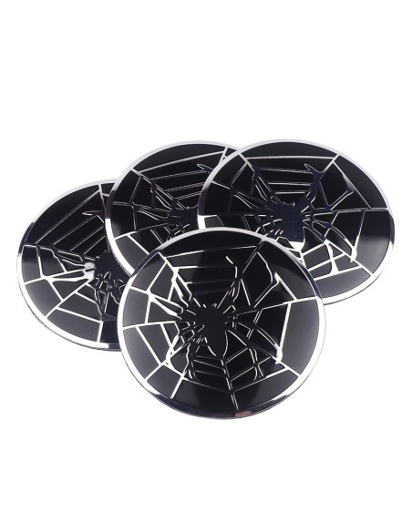 Set 4 buc. ornament central janta, model "Spider", diametru 5cm