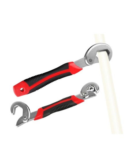 Set 2 chei universale multifunctionale de tip "carlig", din metal rezistent, 9-32mm, AVX-AG476A