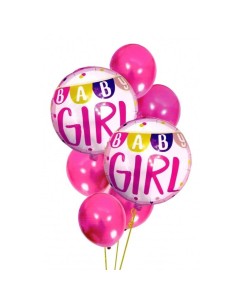 Set 7 buc. baloane pentru Zi de Nastere Fetite, culoare...