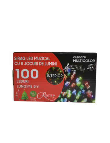 Instalatie de Craciun, sirag luminos muzical,...