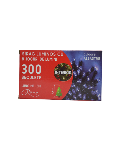 Instalatie de Craciun, sirag luminos cu 8...