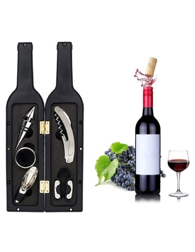 Set Cadou "Accesorii Vin in forma de Sticla,...