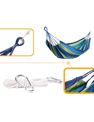 Hamac Multicolor Simplu (1 persoana), 200 x 100...