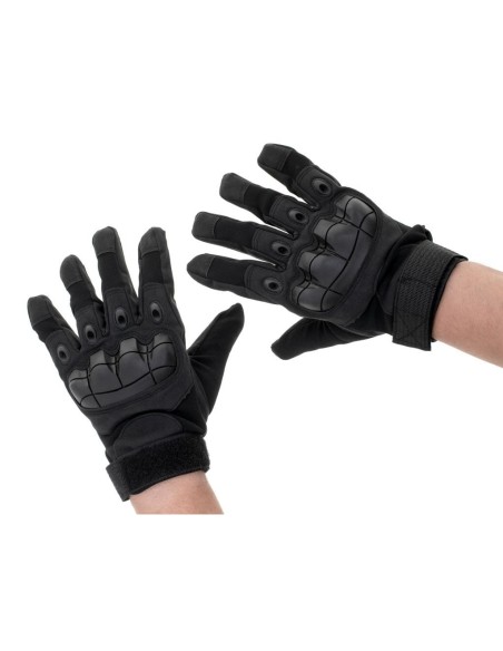 Manusi Tactice cu elemente de protectie, marime L, cu destinatie Moto, ATV, SSV, QUAD, culoare Neagra