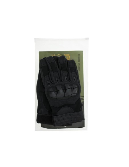 Manusi Tactice cu elemente de protectie, marime L, cu destinatie Moto, ATV, SSV, QUAD, culoare Neagra