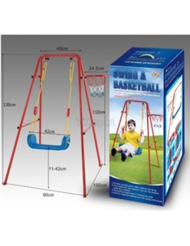 Set de gradina 3in1 pentru copii, Leagan + Cos...