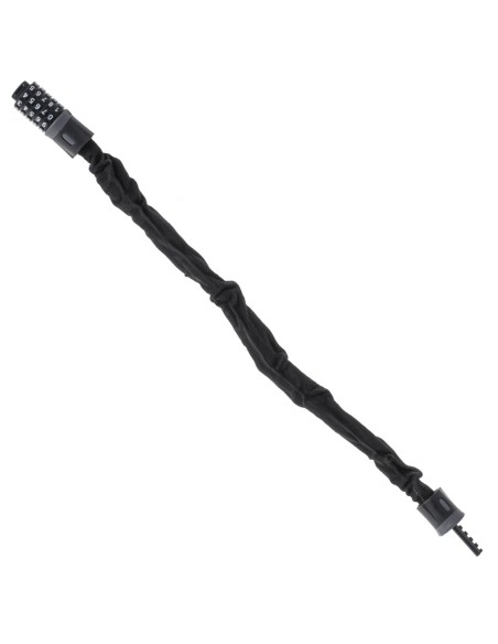 Antifurt bicicleta, Dispozitiv de blocare biciclete, Cifru cu 5 digits, lungime 90cm, culoare Neagra