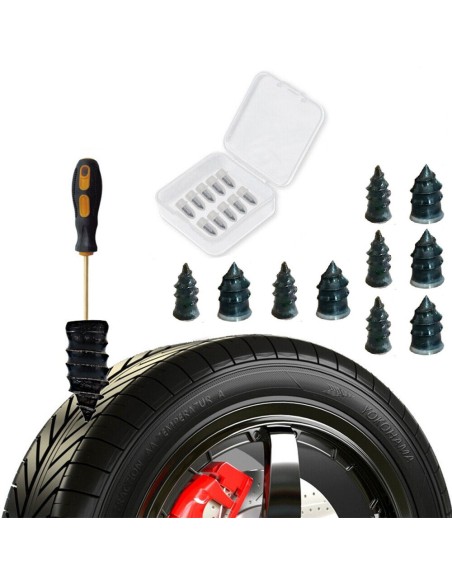 Set 10 stifturi vulcanizatoare pentru repararea rapida a anvelopelor (kit reparatie pana)