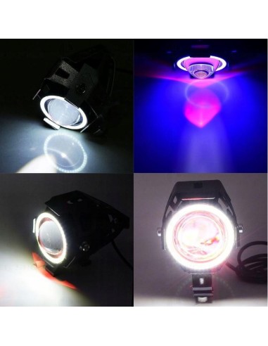 Proiector LED cu Lupa, Angel Eye ALB si Devil...