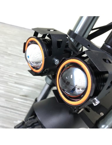 Proiector LED cu Lupa, Angel Eye ALB si Devil...