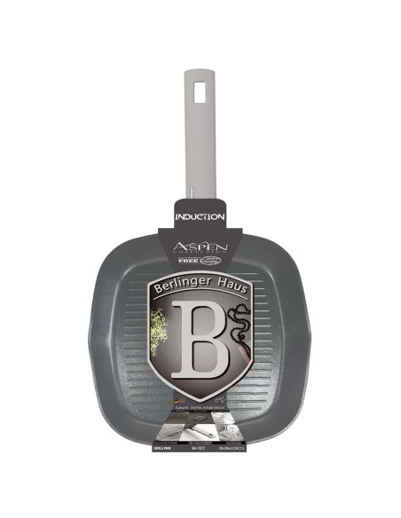 Tigaie grill antiaderenta, 28 cm, Aspen Collection, Berlinger Haus, BH 7072