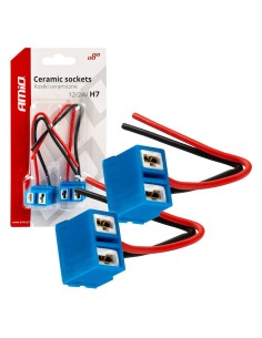 Set 2 mufe ceramice soclu H7, rezistente termic, L Shape