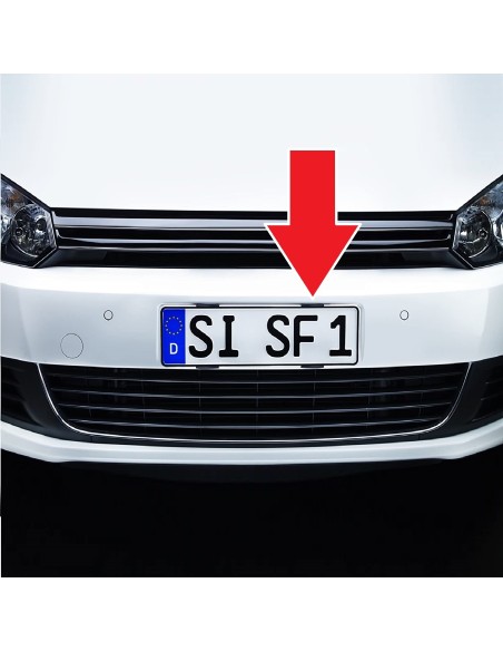 Set suporti placute inmatriculare "INVIZIBILI" (4 piese/set)