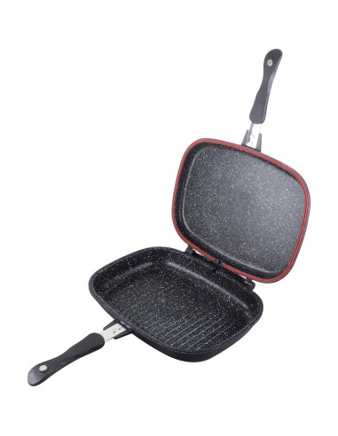 Tigaie grill dubla, 36 cm, marmorata,...