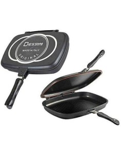 Tigaie grill dubla, 36 cm, marmorata, antiaderenta, maner... 2