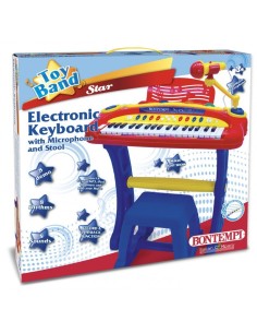 BONTEMPI ORGA ELCTRONICA ALBASTRA CU MICROFON SI SCAUN