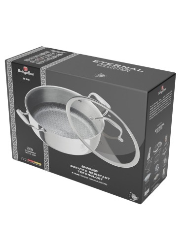 Cratita inox, cu capac de 28 CM, Berlinger...