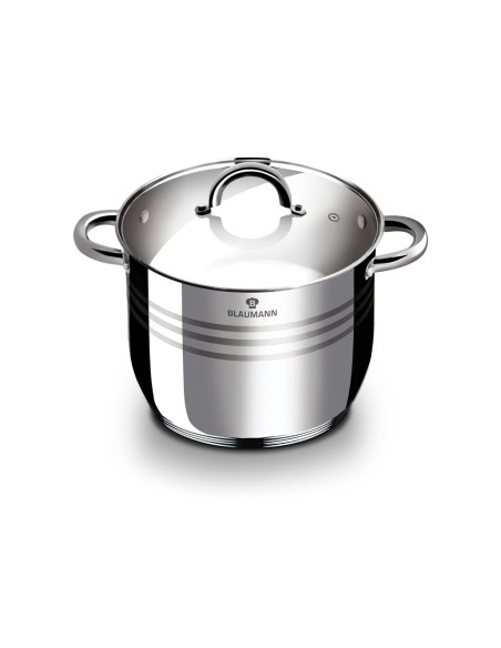 Oala inox cu capac 20 cm, Blaumann, BL 1008 A, 4.3L