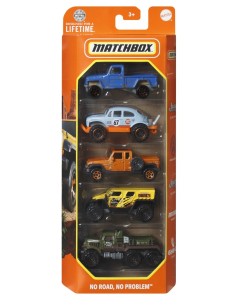 MATCHBOX SET 5 MASINUTE METALICE MBX NO ROAD NO PROBLEM...