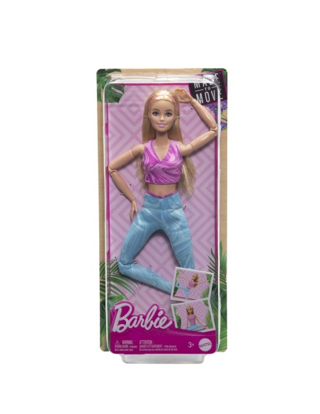 PAPUSA BARBIE MADE TO MOVE BLONDA CU TOP MOV
