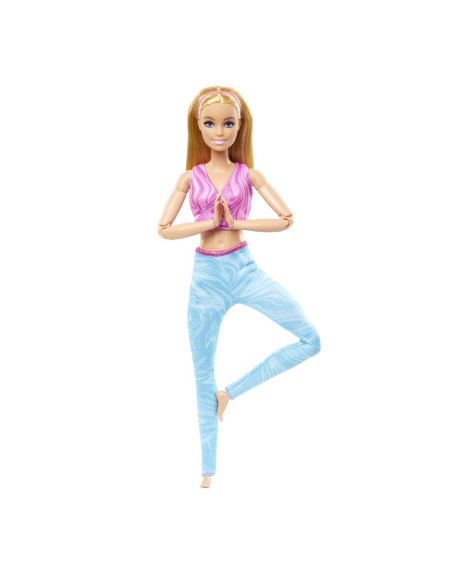 PAPUSA BARBIE MADE TO MOVE BLONDA CU TOP MOV