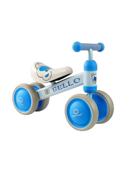 Bicicleta fara pedale, cu roti duble, pentru copii, Blue Bello, LeanToys, 5263