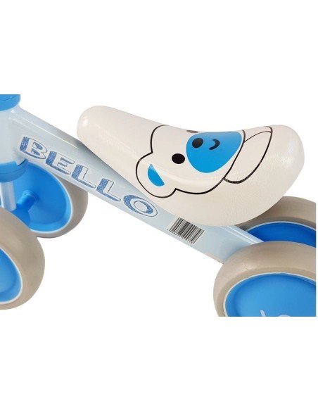 Bicicleta fara pedale, cu roti duble, pentru copii, Blue Bello, LeanToys, 5263