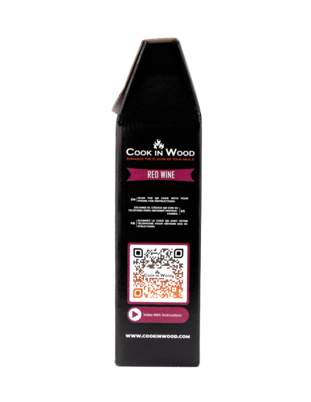 Aschii pentru afumare din lemn de stejar, infuzat cu aroma de Red Wine, chips-uri 900 grame