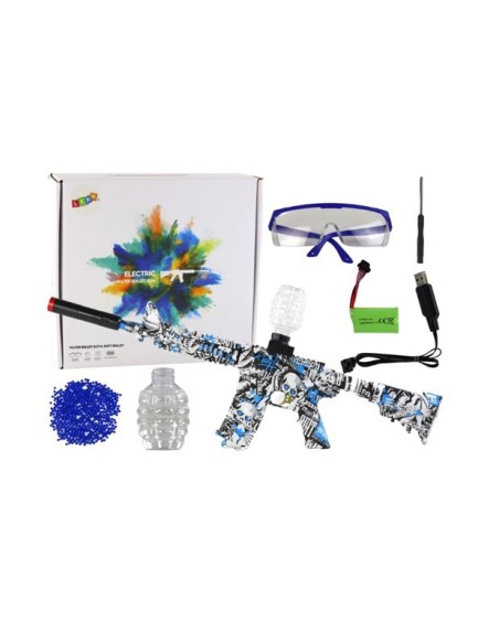 Set pusca electrica cu acumulator si accesorii,  model grafiti 17351