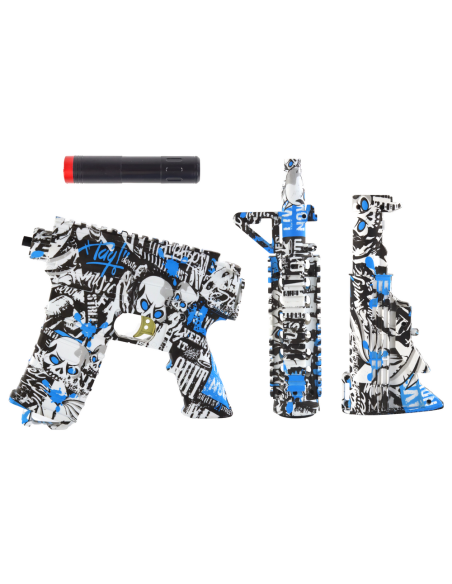 Set pusca electrica cu acumulator si accesorii,  model grafiti 17351