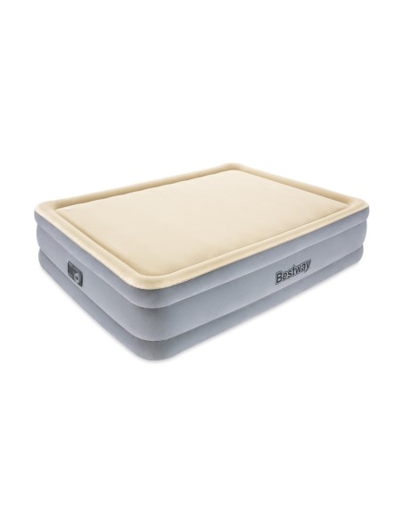 Saltea gonflabila dubla, cu pompa incorporata, Bestway air mattress 203x152x46 cm, 67486