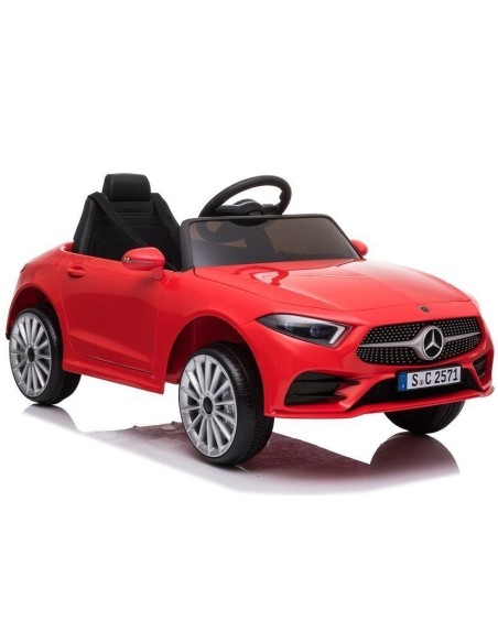 Masina electrica pentru copii, Mercedes C Class, CLS 350, 2 motoare, LeanToys, 5176, rosu