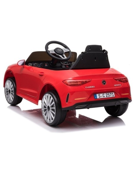 Masina electrica pentru copii, Mercedes C Class, CLS 350, 2 motoare, LeanToys, 5176, rosu