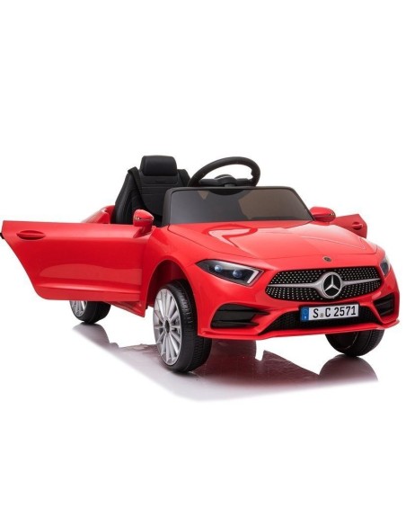 Masina electrica pentru copii, Mercedes C Class, CLS 350, 2 motoare, LeanToys, 5176, rosu