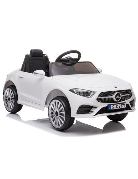 Masina electrica pentru copii, Mercedes C Class, CLS 350, 2 motoare, LeanToys, 5177, alba