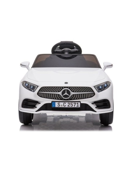 Masina electrica pentru copii, Mercedes C Class, CLS 350, 2 motoare, LeanToys, 5177, alba