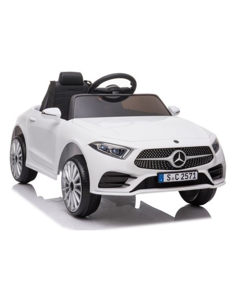 Masina electrica pentru copii, Mercedes C Class, CLS 350, 2 motoare, LeanToys, 5177, alba