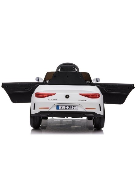 Masina electrica pentru copii, Mercedes C Class, CLS 350, 2 motoare, LeanToys, 5177, alba