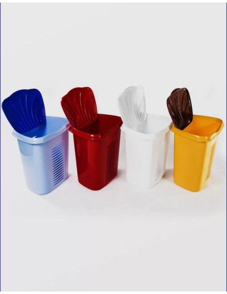 Cos de Rufe cu capac OVAL 45cm X 38cm X 51cm,plastic Sterk, diverse culori