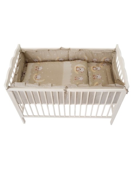 Lenjerie MyKids Bear On Moon Beige M1 4+1 piese 120x60