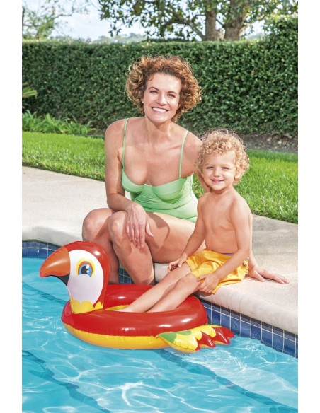 Colac inot pentru copii, gonflabil, model papagal, 76 x 84 cm, Bestway 36128